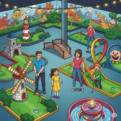 featured image: Explore Charming Miniature Golf Courses in Stowe, VT for Family Fun